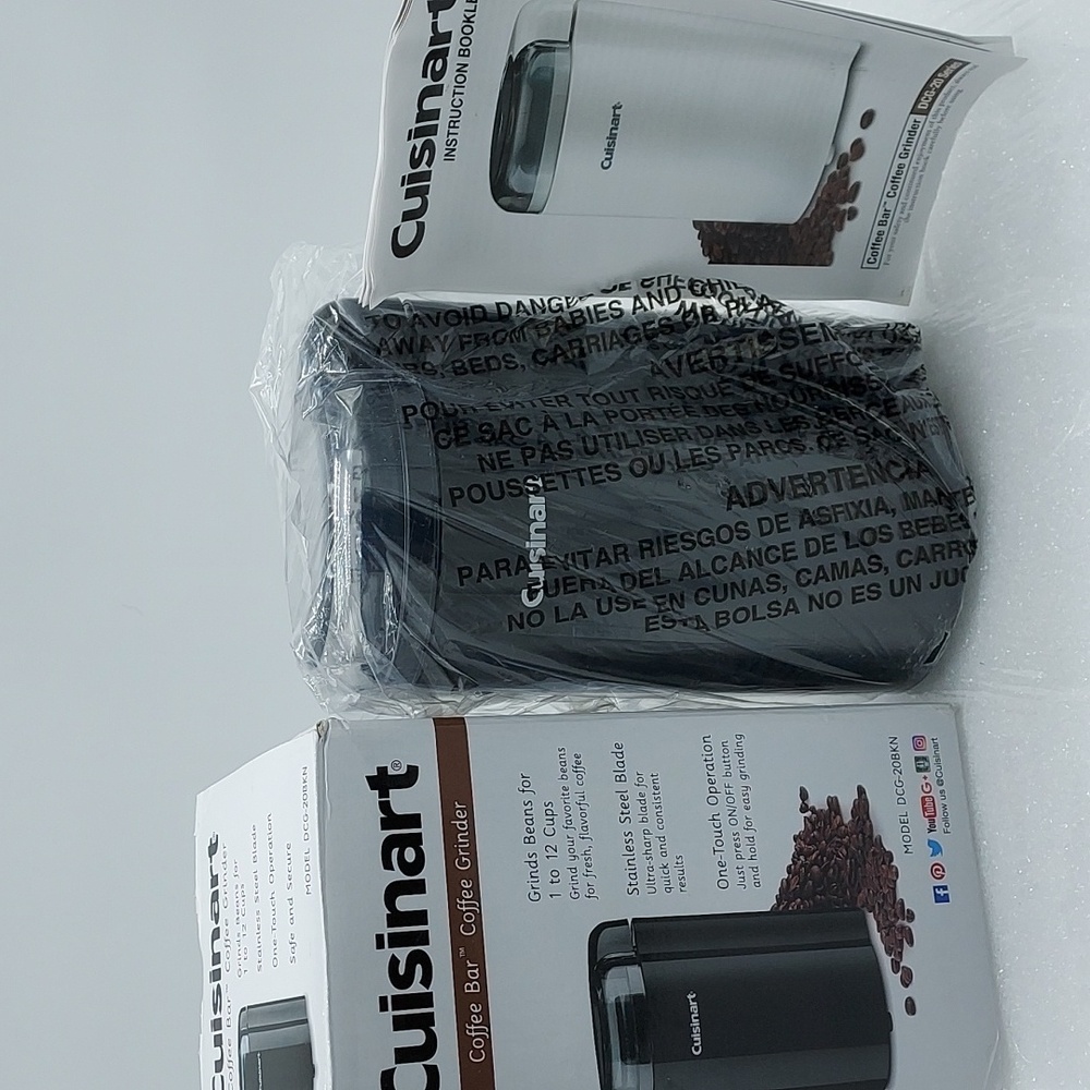 NIB Cuisinart Coffee Bar Coffee Grinder Black